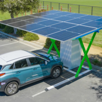 Solar Electric Car Charger station